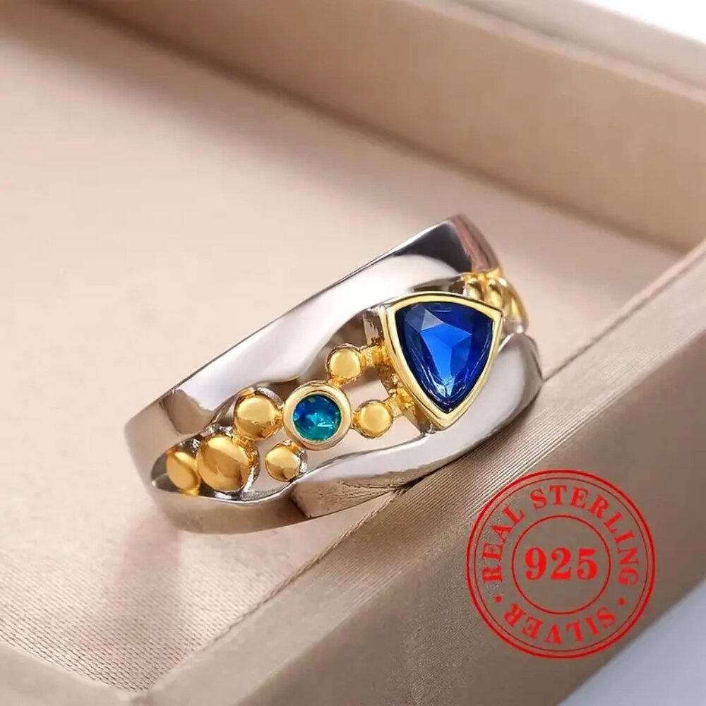 Vintage Style Hollow Cut Design • 925 Sterling Silver Ring